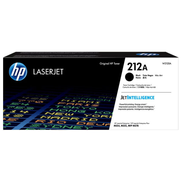 HP 212A Black Original LaserJet Toner Cartridge, W2120A