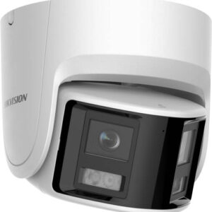 Hikvision 4 MP Panoramic ColorVu Fixed Turret Network Camera, 2x 1/2.5" Progressive Scan CMOS Sensor, 2.8 mm Fixed Focal Lens Type, F1.0 Aperture