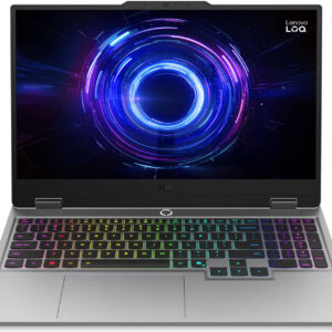 Lenovo LOQ 15IRX10 Gaming Laptop, 15.6" FHD IPS 144Hz Display, Intel Core i7-13700HX, 24GB RAM, 512GB SSD, GeForce RTX 5060 8GB GPU, English-Arabic Keyboard, Win 11, Luna Gray